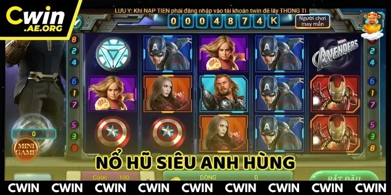 Khám Phá Nổ Hũ Siêu Anh Hùng Cực Hot Chỉ Có Tại CWIN