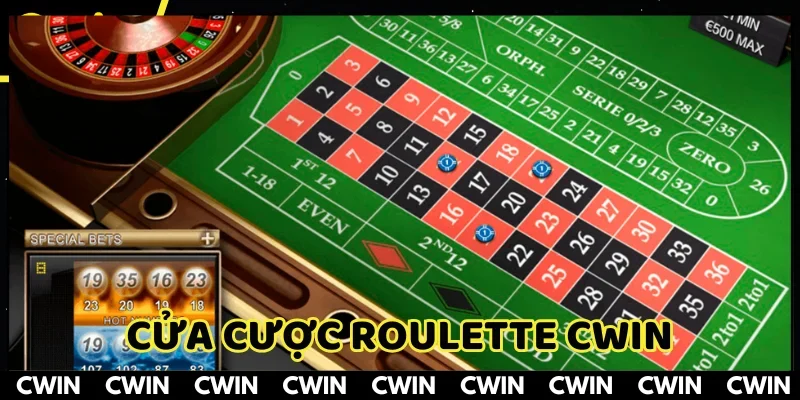 Cửa cược Roulette rất phong phú