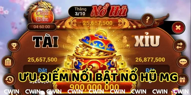 Ưu điểm nổi bật của nổ hũ MG