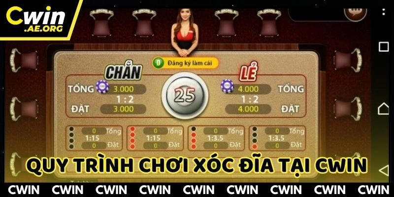 Quy trình lắc đĩa và cược tại CWIN